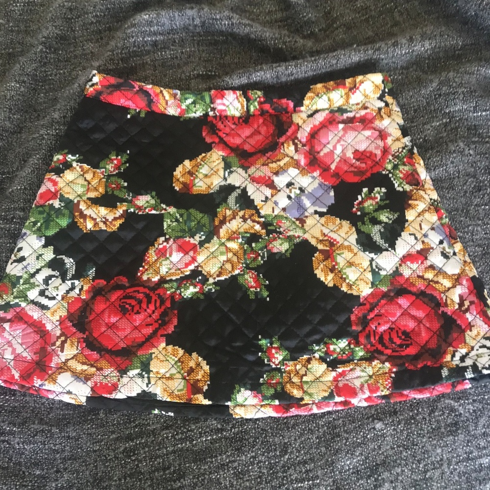 Floral Mini Skirt